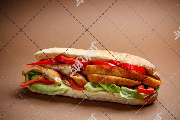 عکس ساندویچ مرغ سوخاری