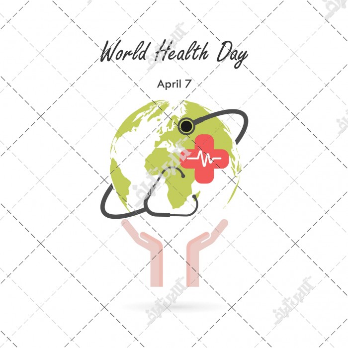 وکتور روز جهانی سلامت و سلامتی