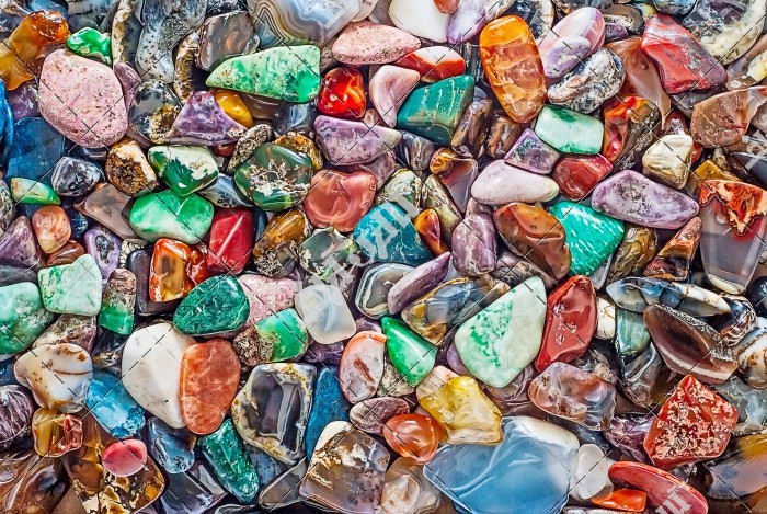 عکس نقاشی سنگ های رنگارنگ