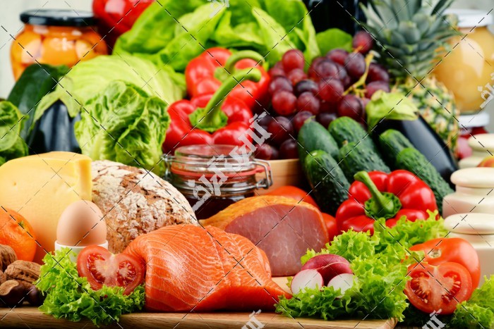 عکس سبزیجات و میوه و ماهی