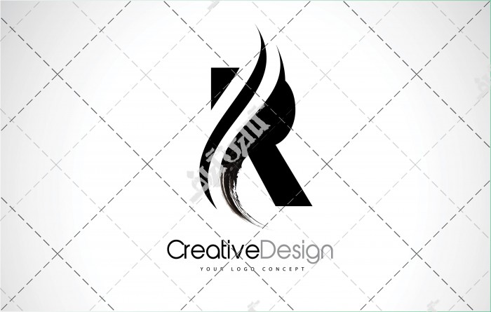 وکتور طراحی لوگو با حرف R