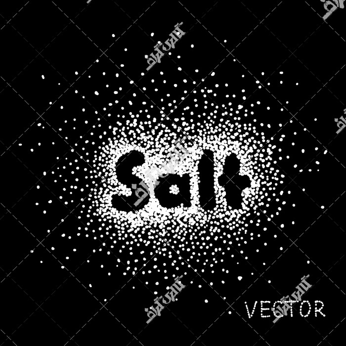 وکتور نمک و شوری و salt