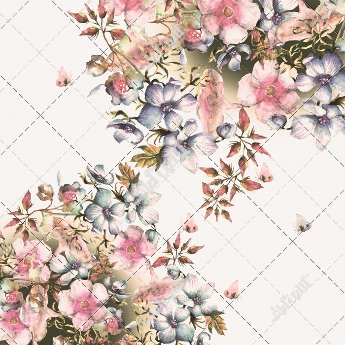 عکس پوستر تزئینی گل های رویایی