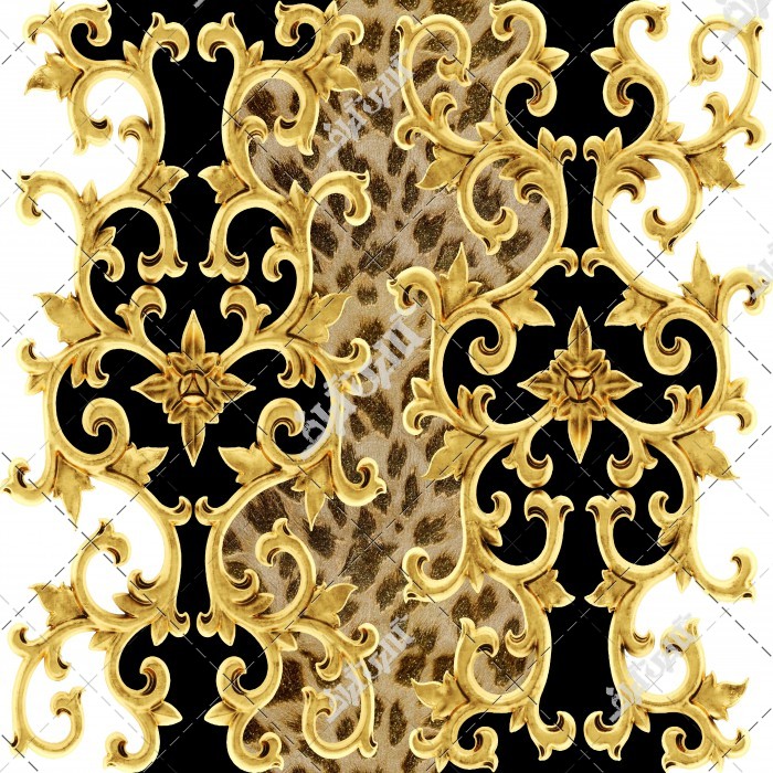 عکس الگو حاشیه سلطنتی طلایی