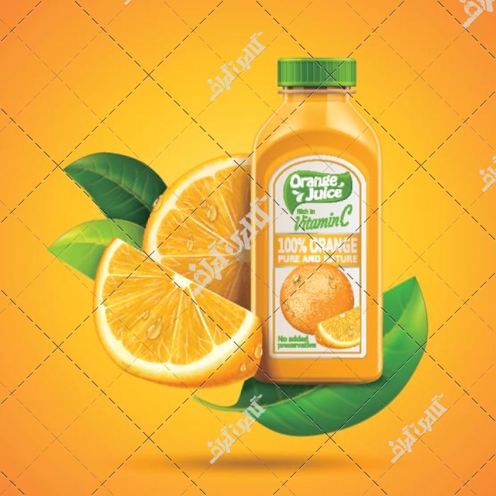 وکتور آب پرتقال