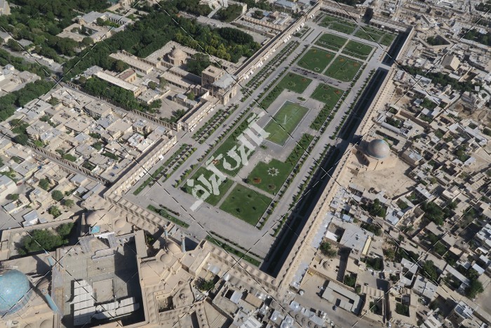 عکس هوایی از میدان نقش جهان در اصفهان