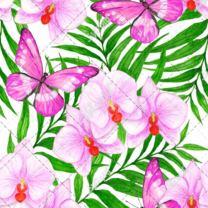 عکس پوستر گل و پروانه
