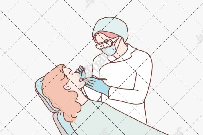 زن دندانساز در حال معاینه بیمار خود