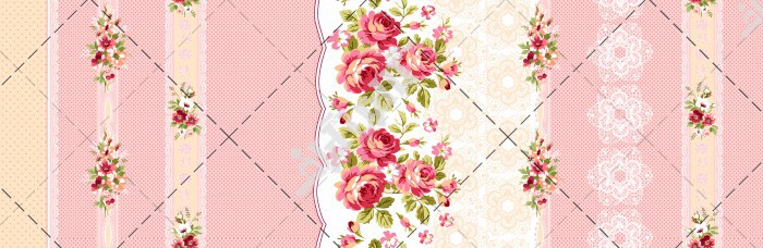 طرح چاپ کاغذ دیواری با طرح گل رز