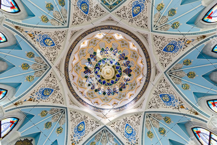 تصویر از سقف گنبدی مسجد