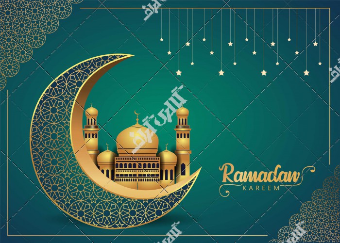 وکتور پوستر ماه مبارک رمضان کریم