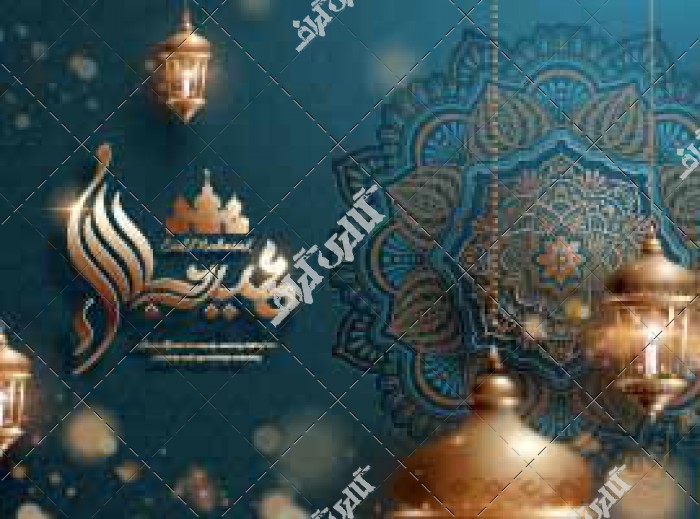 وکتور تزئینی طرح ماه مبارک رمضان