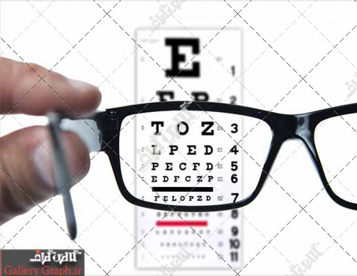 تصویر باکیفیت عینک و تست چشم پزشکی
