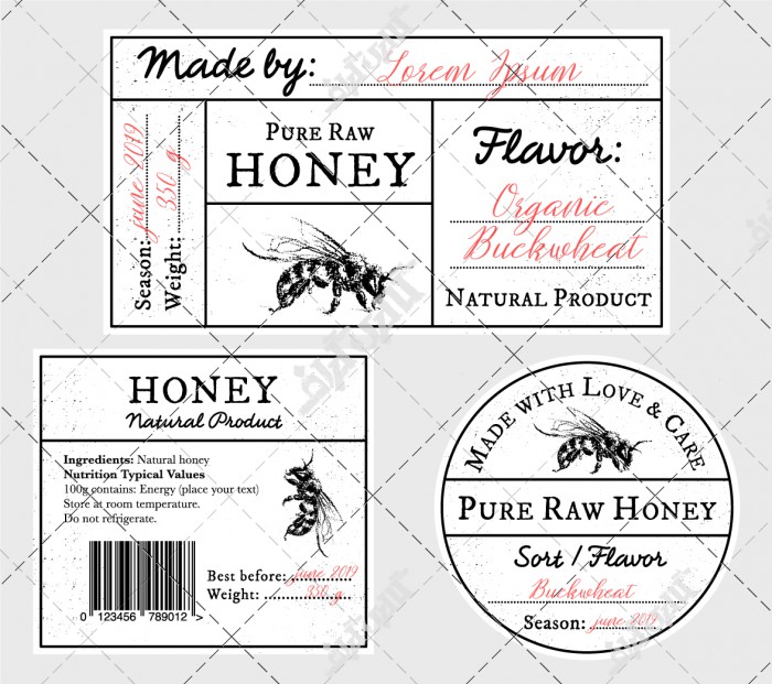 برچسب بارکد محصولات زنبور عسل