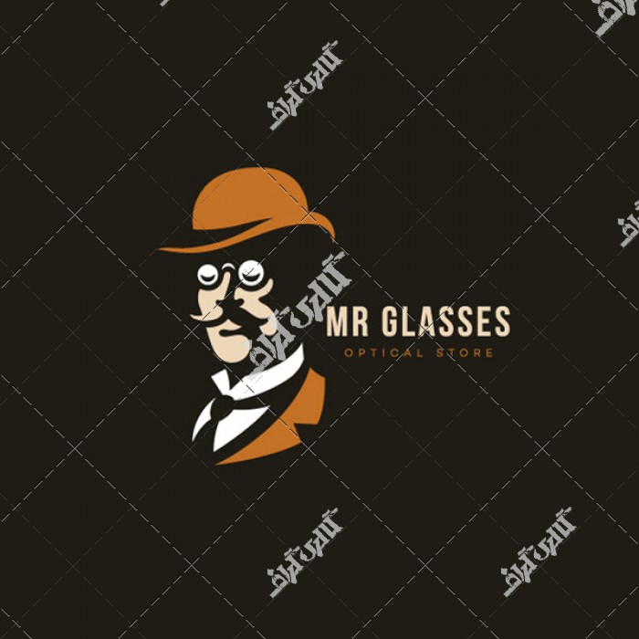 وکتور طرح عینک فروشی