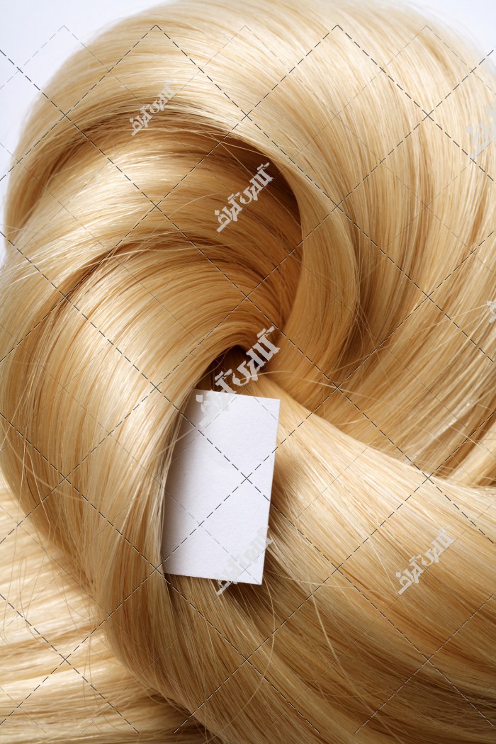 مو زن طلایی کارت ویزیت آرایشگاه زنانه