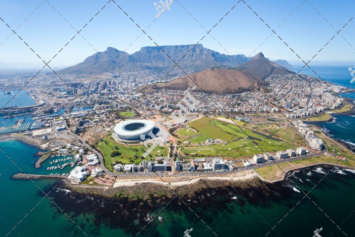 نمای هوایی از کیپ تاون آفریقای جنوبی