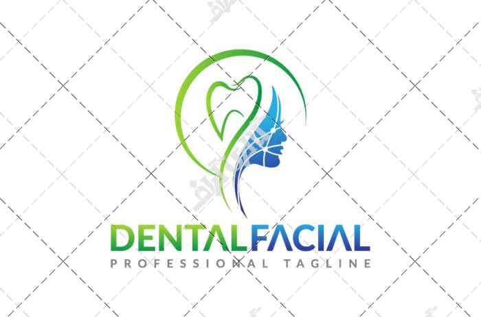 لوگوی دندانپزشکی و دندانسازی