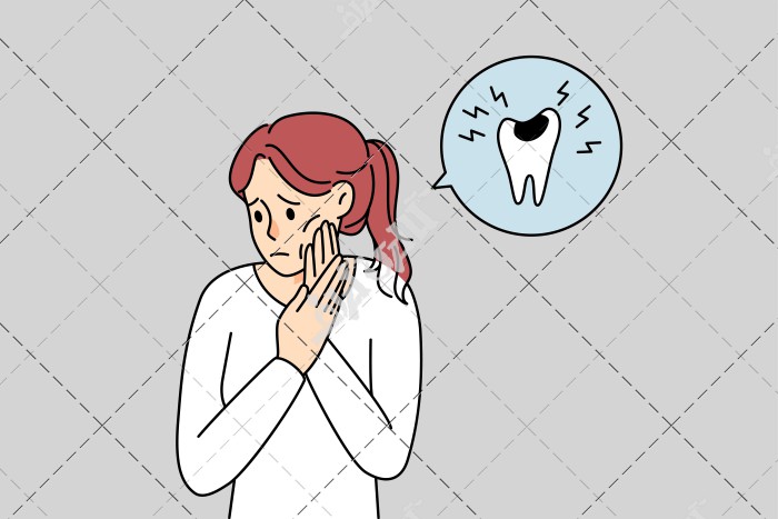 وکتور دندان درد زن بیمار  دندانپزشکی