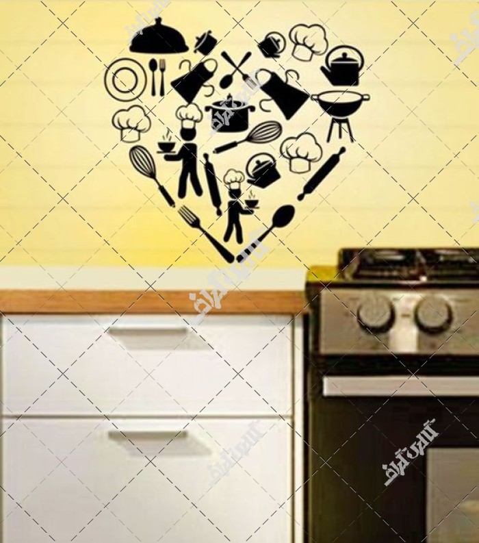 پوستر دیواری لوازم خانگی و آشپزخانه و سر آشپز رستوران