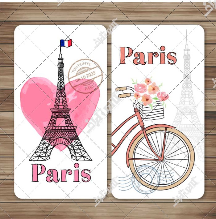 کارت پستال پاریس برج ایفل فرانسه