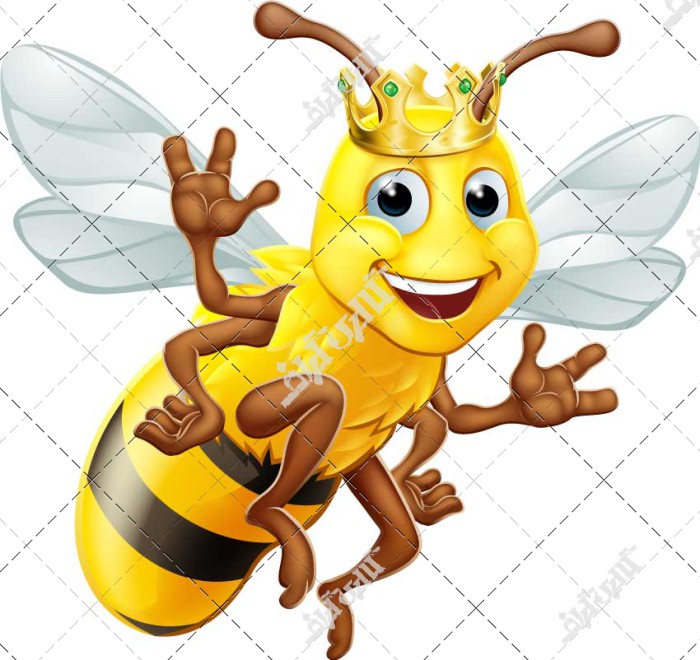 وکتور ملکه زنبور عسل