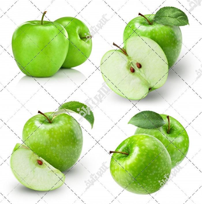 مجموعه تصویر استوک سیب سبز سیب ترش