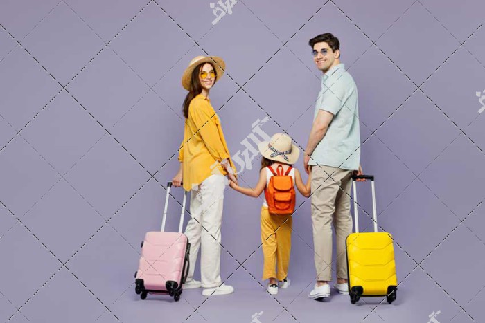 سفر رفتن خانواده پوستر تبلیغاتی تور مسافرتی گردشگری