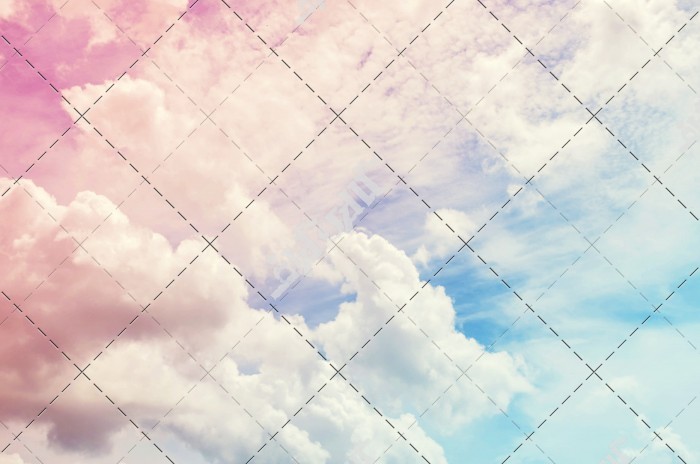 تصویر باکیفیت آسمان و ابرهای رنگی