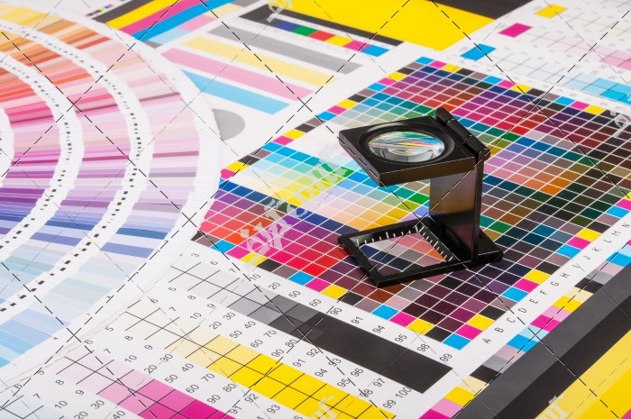 تصویر جدول رنگ در صنعت چاپ