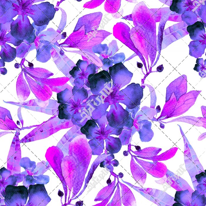 دانلود تصویر  با کیفیت الگوی گل های آبی