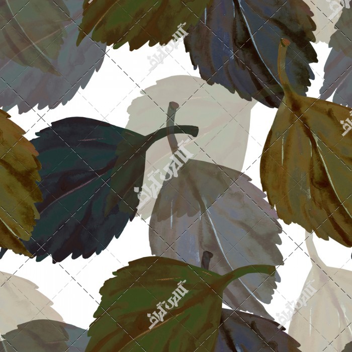 دانلود تصویر استوک با کیفیت الگوی آبرنگ برگ های پاییز