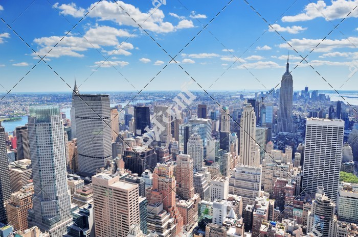 تصویر باکیفیت شهر نیویورک و ساختمان های آسمان خراش