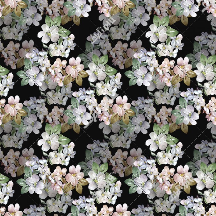 دانلود تصویر استوک با الگوی گل های کوچک
