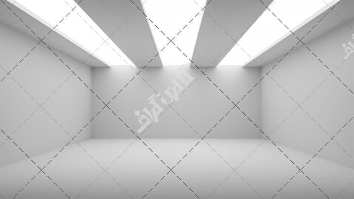 دانلود تصویر استوک با کیفیت اتاق خالی با دیوارهای سفید