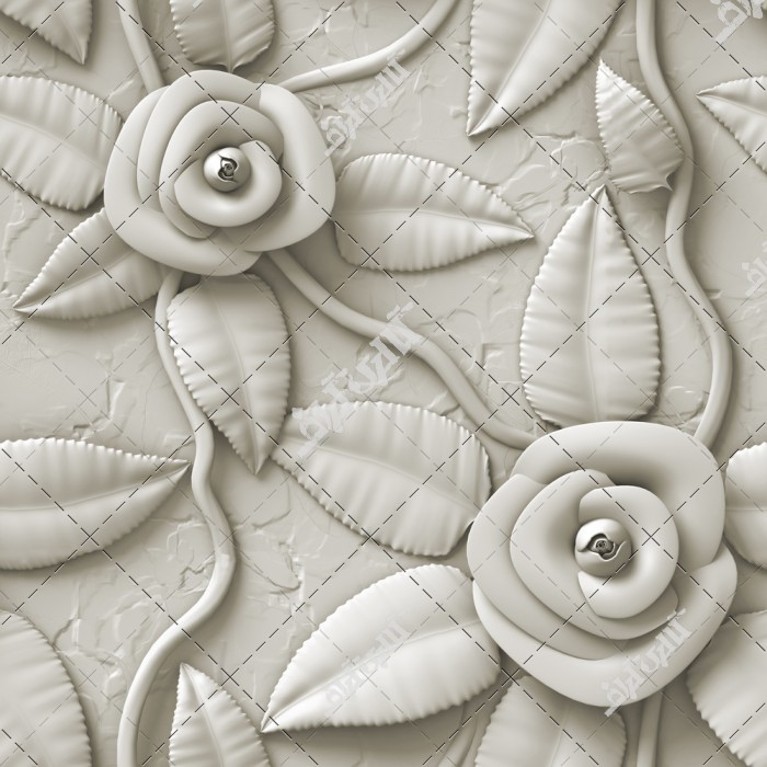 دانلود تصویر استوک با کیفیت گل های سه بعدی