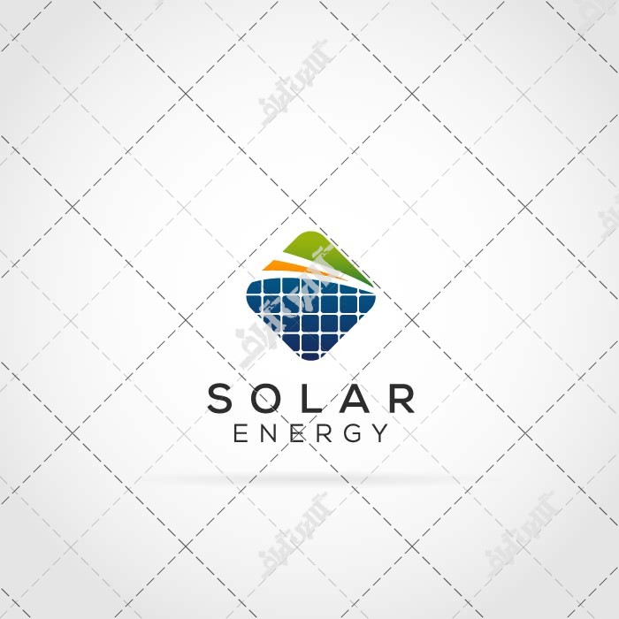 وکتور طرح و لوگوی قدرت خورشیدی