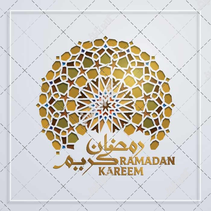 طرح وکتوری خوشنویسی عربی رمضان کریم