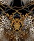 تصویر باکیفیت گل و قاب طلایی در میان الگوی پلنگی و زنجیر test