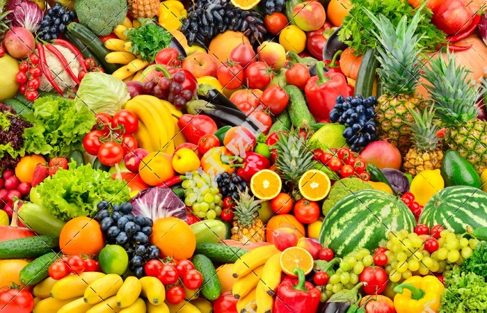 تصویر با کیفیت انواع میوه و سبزیجات