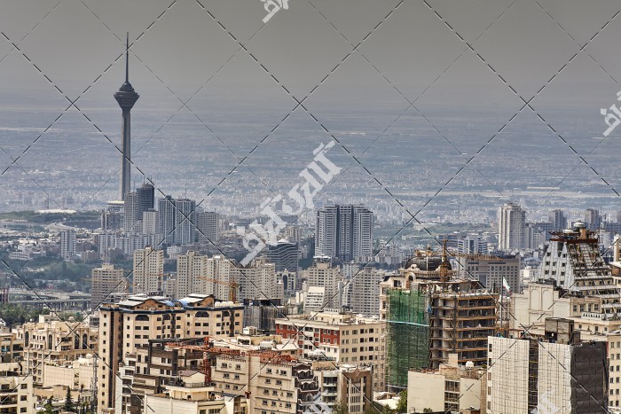 عکس تهران با برج میلاد