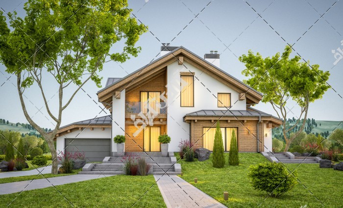دانلود تصویر با کیفیت خانه زیبا در فضای سرسبز