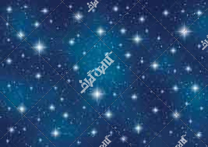 دانلود وکتور آسمان آبی با ستاره