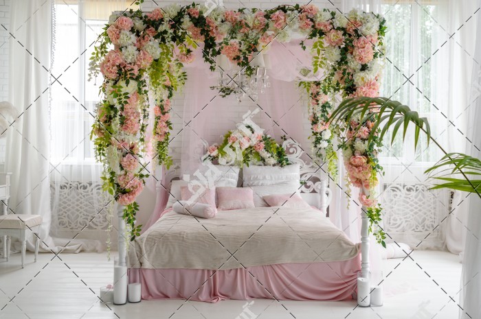 دانلود تصویر با کیفیت تزئینات اتاق خواب عروس
