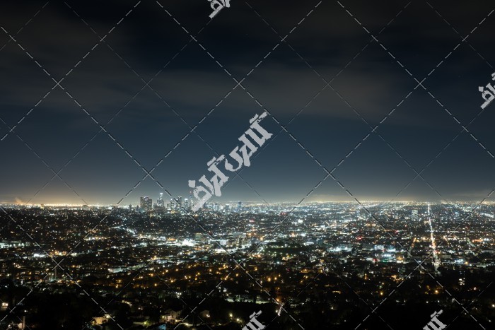 نمایی از شهر لس آنجلس در شب