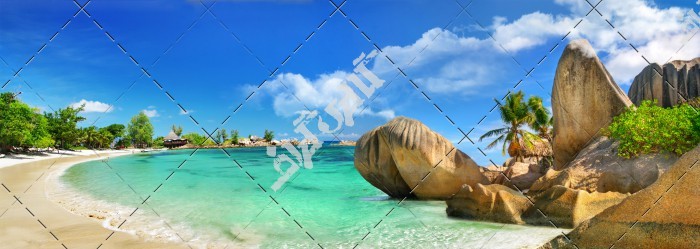 عکس سنگ و صخره و ساحل زیبا دریا