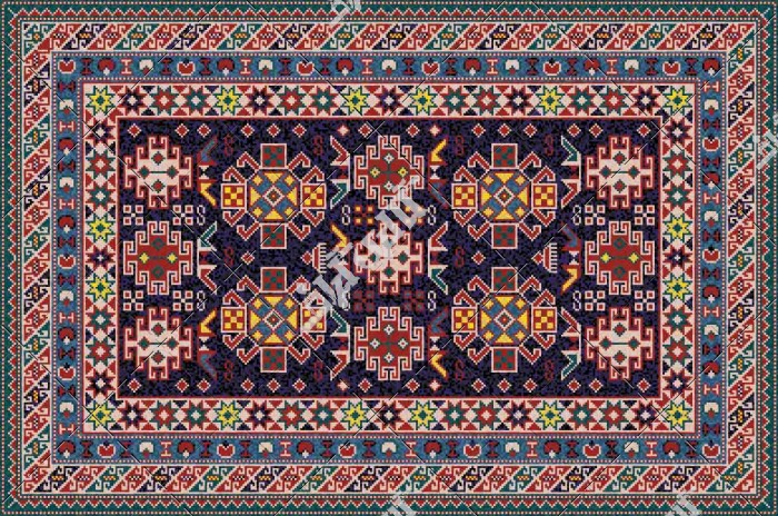 وکتور با کیفیت فرش ایرانی