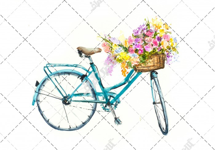 عکس با کیفیت نقاشی دوچرخه